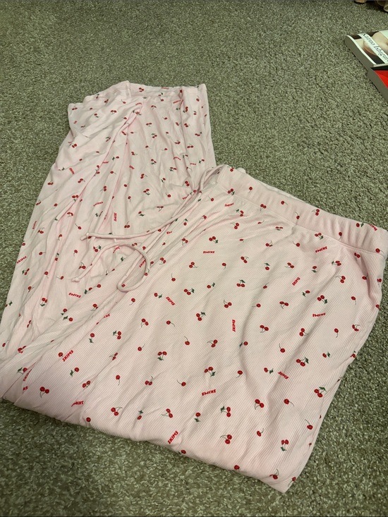 SKIMS Other - SKIMS Pink Cherry Print Pajama Pants